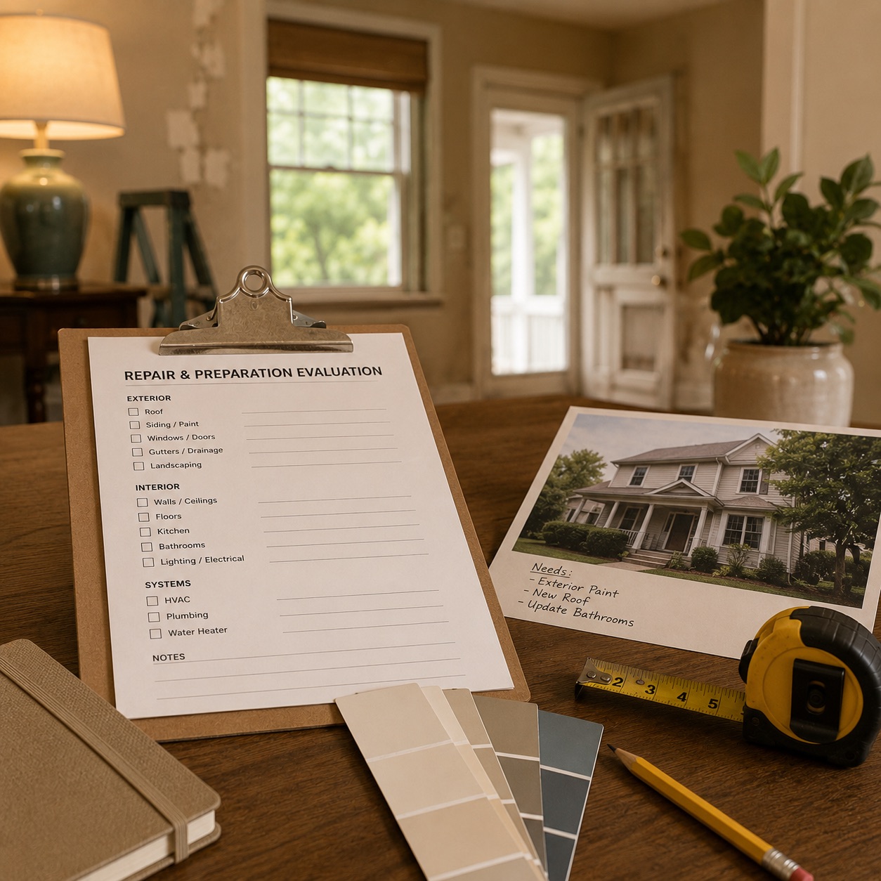 Repair and preparation evaluation support