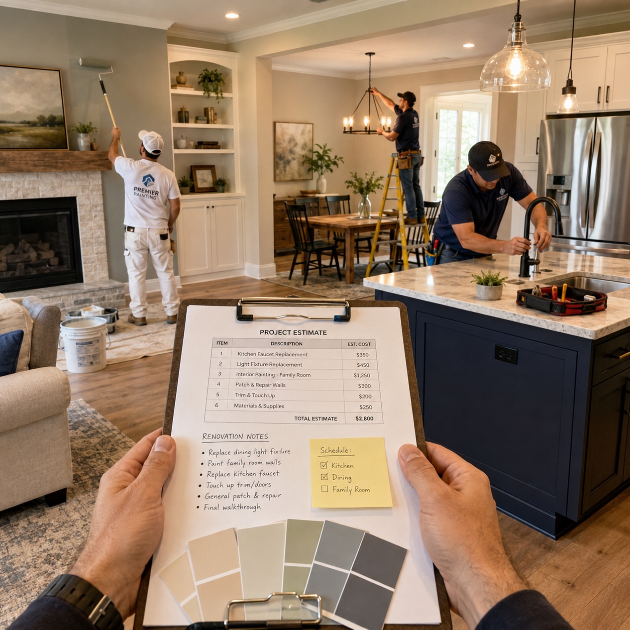 Repair and renovation coordination support
